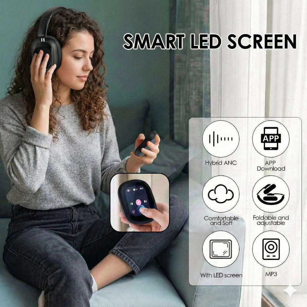 TouchScreen ANC Wireless Headphones