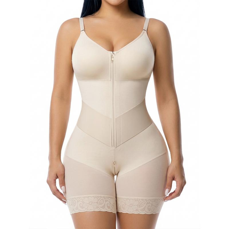 YIANNA V-Shaped Tummy Control Shapewear for Women with Zipper Closure