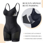 YIANNA V-Shaped Tummy Control Shapewear for Women with Zipper Closure