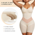 YIANNA V-Shaped Tummy Control Shapewear for Women with Zipper Closure