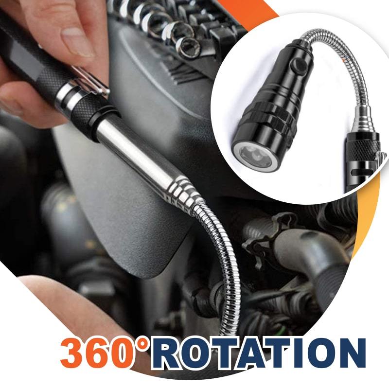 Extendable Magnetic Pick-Up Tool with Bright LED Light